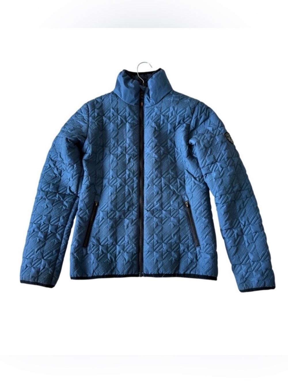 KERRITS Kids Blue Quilted Zip-Front Jacket